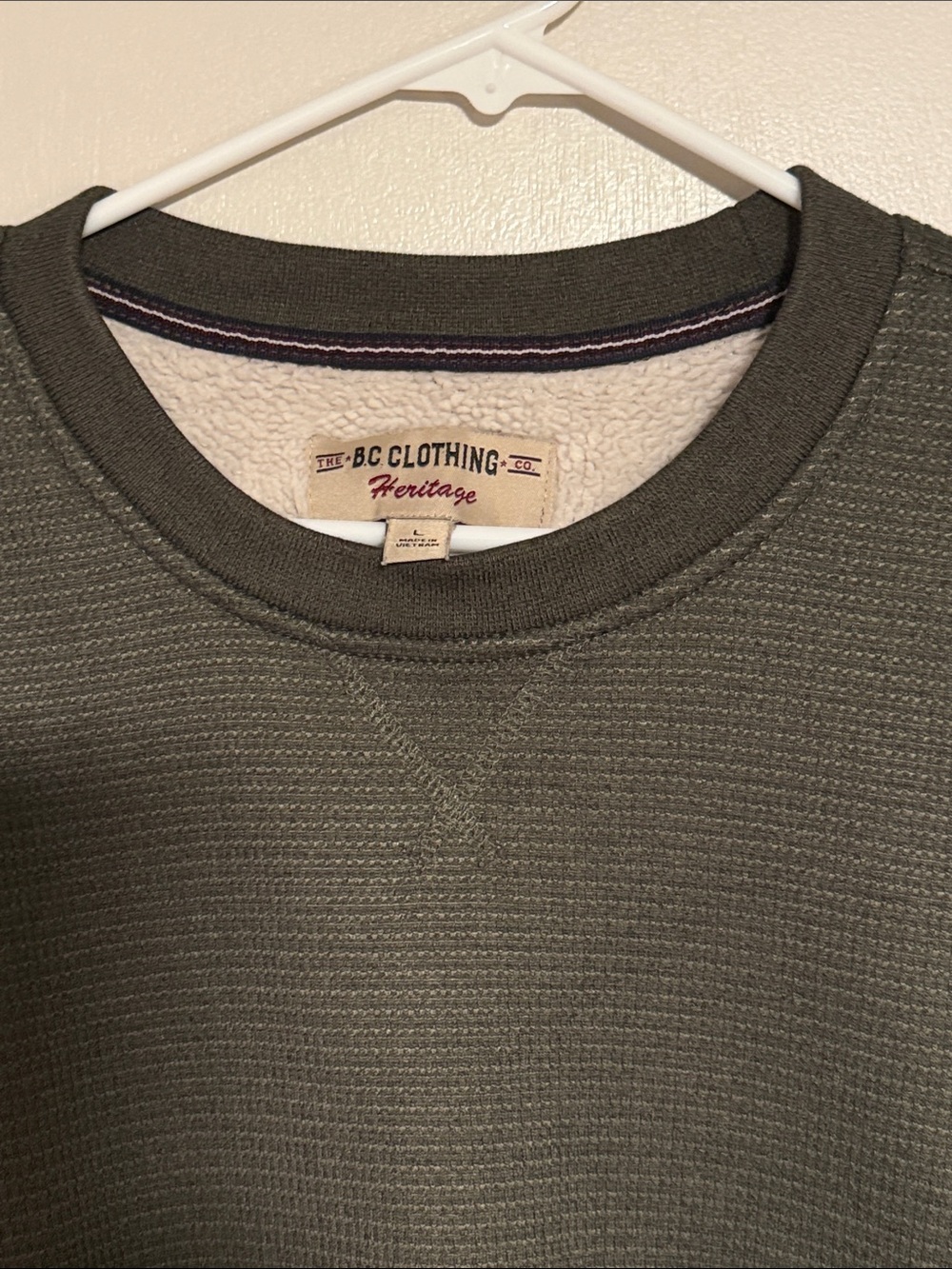 BC Clothing Heritage Olive Crewneck Sweatshirt